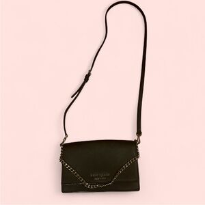 Kate Spade Black Crossbody with Chain Detail